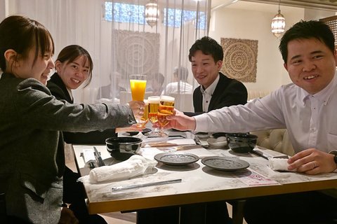 同期で懇親会も