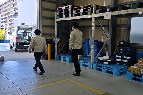 研修の様子（営業同行研修）